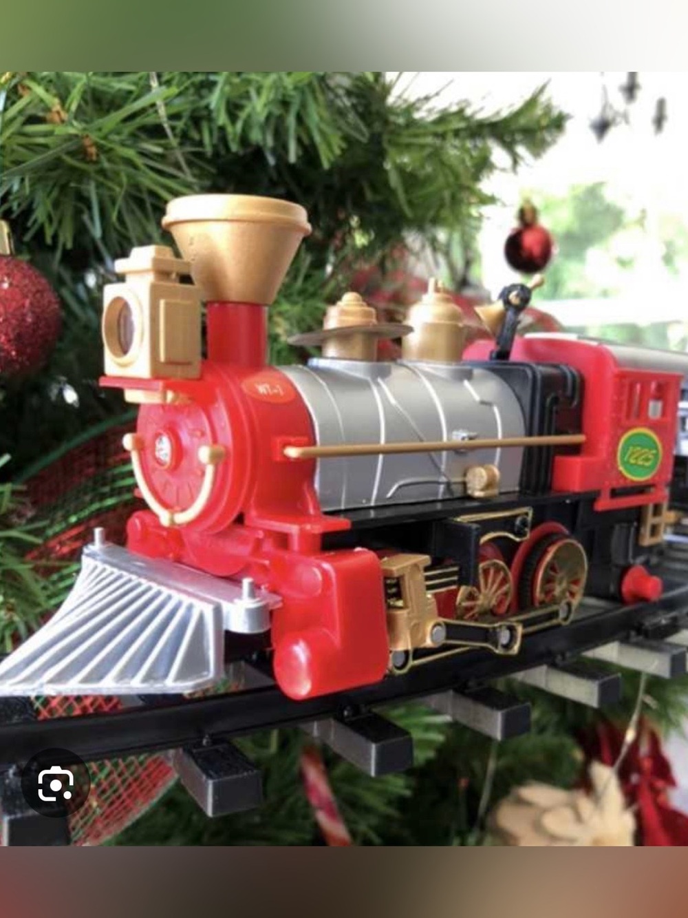 Christmas Tree Train Set Toy Holiday Decor 4x AA Batteries